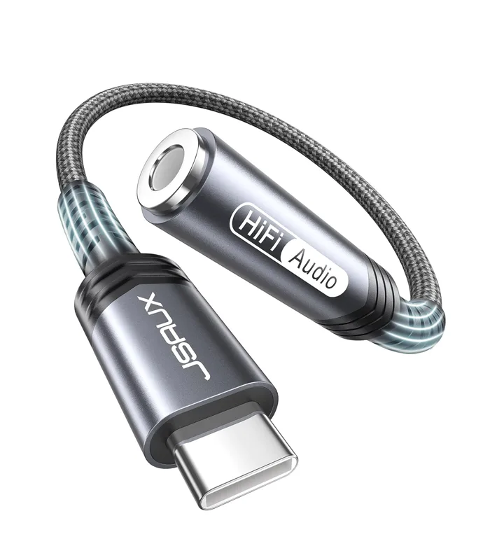 JSAUX USB Type C to 3.5mm Single Audio Splitter