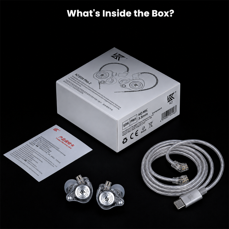 KZ EDX Pro 2 Type-C Plug IEM architecture view