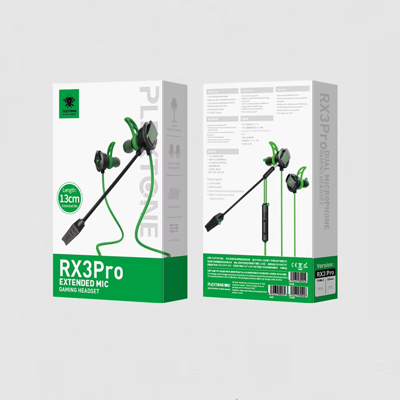 RX3 Pro Gaming Earphones 3.5mm architecture view