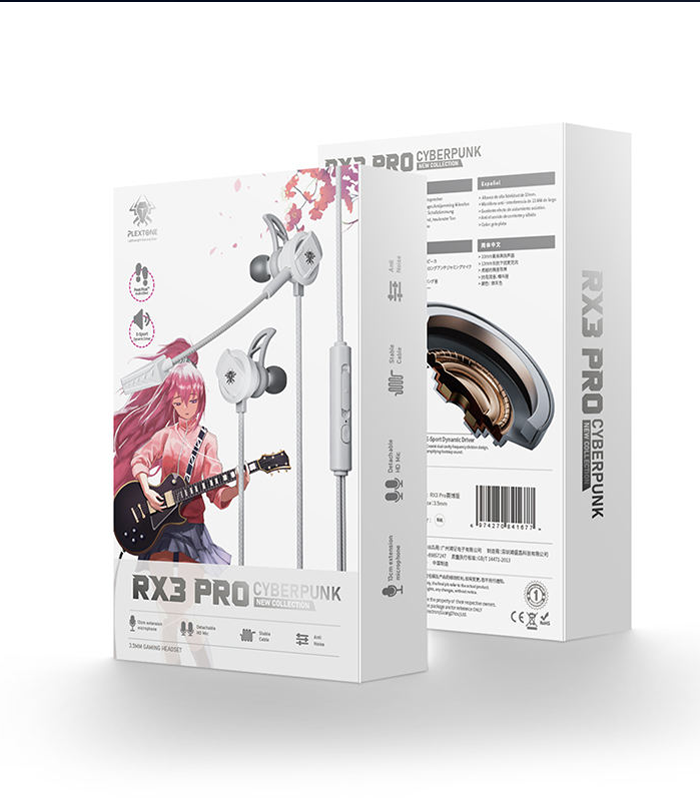 RX3 PRO Type-C Stereo Wired Gaming Earphone architecture view