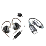 KZ CASTOR PRO BASS 3.5mm + JSAUX Type C Audio Splitter
