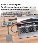 PIVA G71 7in1 Splitter with Smart Screen Display Type-C to HDMI2.0, USB3.0 HUB, PD100W - Image 3