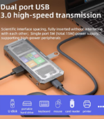 PIVA G71 7in1 Splitter with Smart Screen Display Type-C to HDMI2.0, USB3.0 HUB, PD100W - Image 4